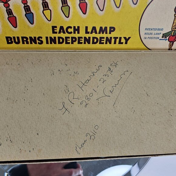 Vintage 15 Working Noma Christmas Lights Red Rings Original Festive Box - Picture 12 of 16